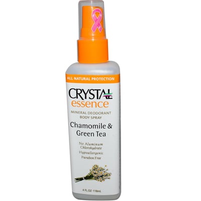 Picture of Crystal Essence 0486423 Crystal Mineral Deodorant Body Spray Chamomile And Green Tea - 4 fl oz