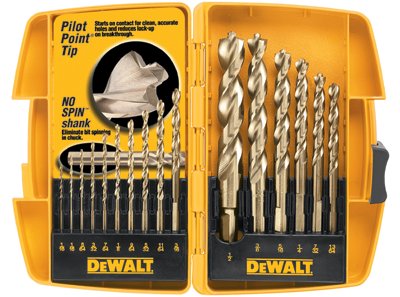 Picture of Dewalt 115-DW1956 16 Pc Pilot Point Drillbit Set