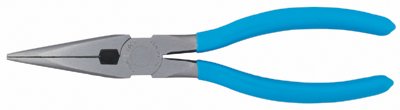 8 in Long Nose Plier with Side Cutters 2 1/4 In Jaw Opening Comfort Grip Handle