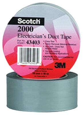 Electrical 500-43403 2 in. X50Yds Embossed Vinylduct Tape