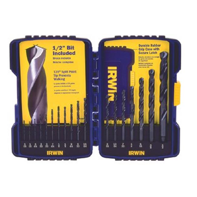 Irwin 585-314018 18 Piece Black Oxide Drill Bit Set