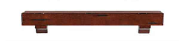 Picture of Pearl Mantels 412-60-70 Shenandoah Pine 60 Inch Fireplace Mantel Shelf  Rustic Cherry Finish