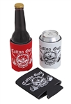 Picture of Tattoo Golf A026-R Collapsible coolers with Skull Design - Red- 5-pack
