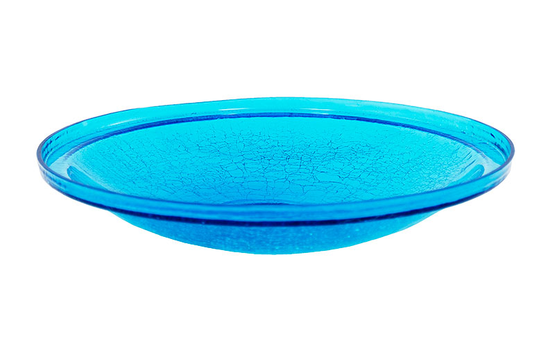 Picture of Achla CGB-14T 14 in. Teal Crackle Glass Bowl