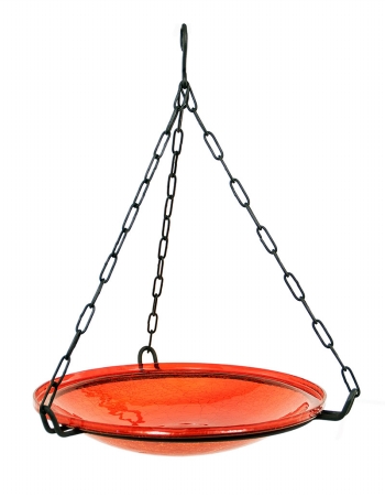 Picture of Achla CGB-H-14R Hanging Red Crackle Bowl
