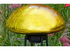 Picture of Achla TS-Y-C Toad Stool - Yellow - Crackle
