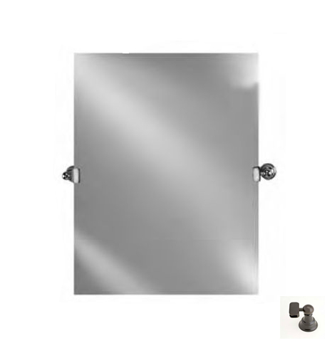 Picture of Afina Corporation RM-616-OB-T 16X26 RECTANGULAR FRAMELESS WITH TILT BRACKETS OIL RUBBED BRONZE TRADITIONAL BRACKETS
