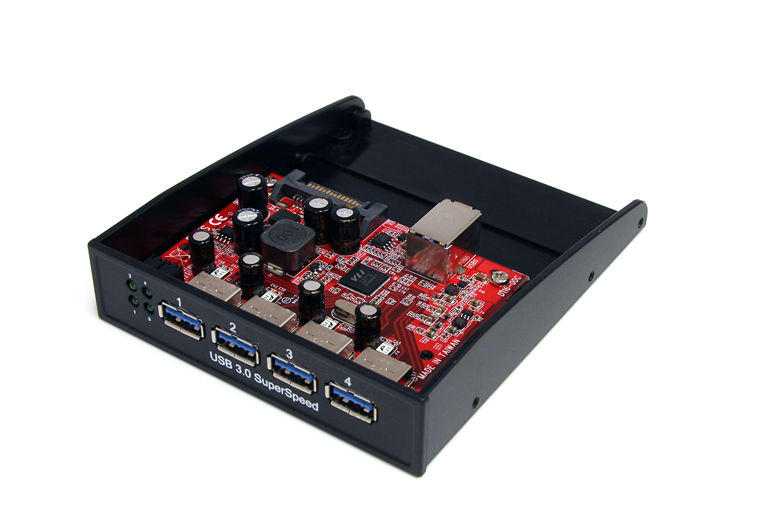 Picture of StarTech 35BAYUSB3S4 USB 3.0 Front Panel 4 Port Hub û 3.5 in. or 5.25 in. Bay