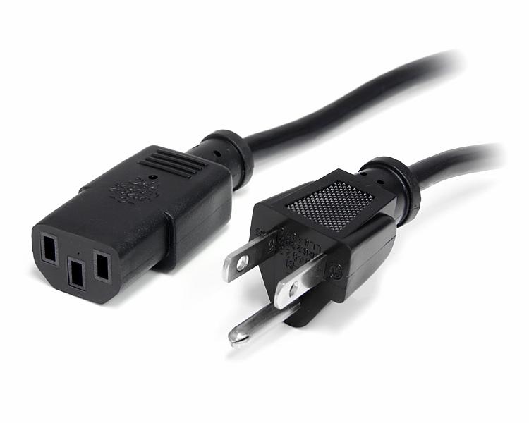 PXT101143 3 ft 14AWG Computer Power Cord - NEMA5-15P to C13
