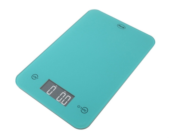 Picture of AWS ONYX-5K-TQ 5Kg X 1G Amw Glass Kitchen Scale - Turquoise