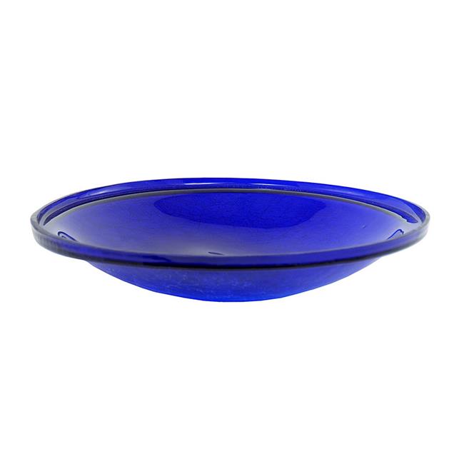 Achla CGB-14CB 14 in. Cobalt Blue Crackle Glass Bowl
