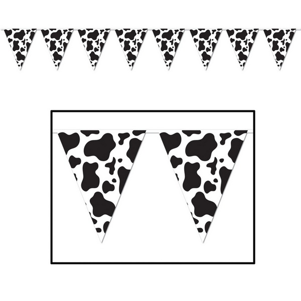 Picture of Beistle Company Cow Print Pennant Banner