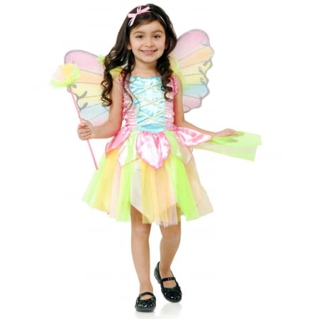 Picture of Charades Costumes Rainbow Princess Fairy Child Costume Small - 6 - 8