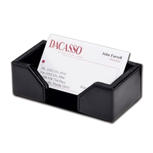 Picture of Dacasso A1407 Black Bonded Leather Business Card Holder