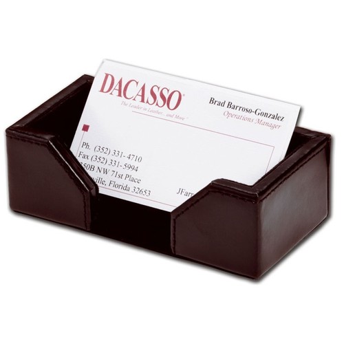 Picture of Dacasso A3607 Dark Brown Bonded Leather Business Card Holder