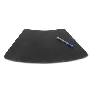 Picture of Dacasso P1024 Black Leather 17x14 Conference Table Pad for Round Tables