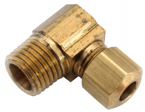 38 in. X .25 in. Brass Low Lead Male Elbow