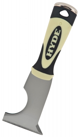 Painters Tool, Length 8 in, Blade Width 2 1/2 in, Carbon Steel, Black/Cream