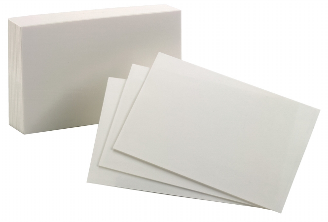 Esselte Pendaflex 40156-SP 100 Count 4 in. x 6 in. White Blank Index Cards