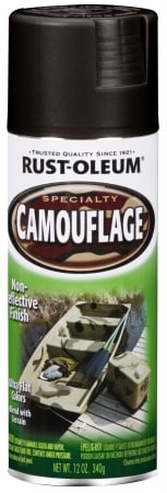 Picture of Rustoleum 1916 830 12 Oz Black Camouflage Spray Paint 