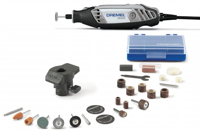 Picture of Dremel 3000.54 24 Piece Black Rotary Tool Kit With Storage Case