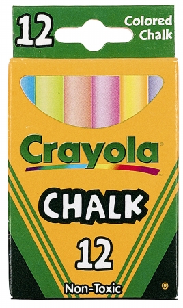 Picture of Crayola Llc 51-0816 12 Count Assorted Colored Chalk