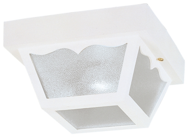 Picture of Westinghouse Lighting 6697500 8.25 in. White Square Exterior Porch Light