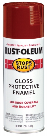 Picture of Rustoleum 7763-830 12 Oz Gloss Carnival Red Stops Rust Protective Enamel 
