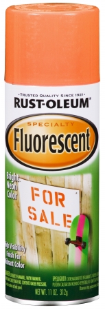 Picture of Rustoleum 1954-830 11 Oz Fluorescent Orange Fluorescents Spray Paint 