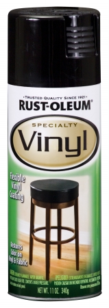 Picture of Rustoleum 1909-830 Black Specialty Vinyl Spray Paint 