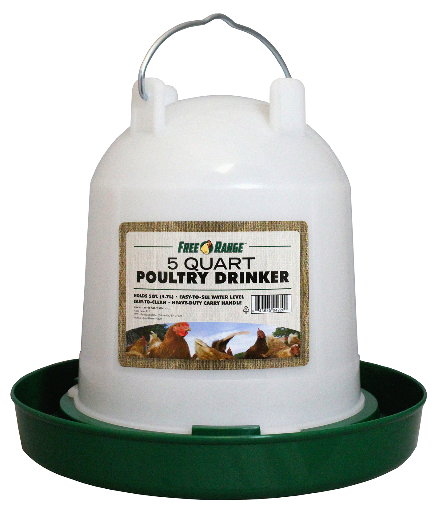 Picture of Harris Farms Llc Pet 4220 1 Gallon Plastic Poultry Water Fountain