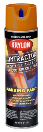 Picture of Krylon Division 7307 17 Oz Fluorescent Orange Solvent-Based Contractor Marking S 