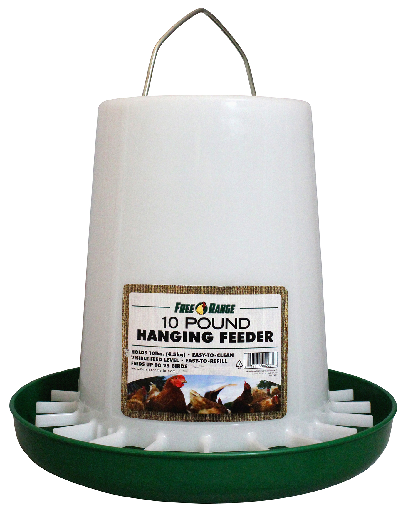 Picture of Harris Farms Llc Pet 4227 10 Lb Plastic Hanging Poultry Feeder