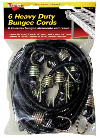 6 Piece Heavy Duty Bungee Cord Multi Pack