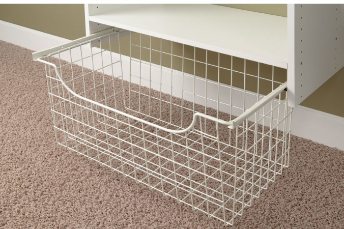 Picture of Easy Track Closet 1312 12 in. White Easy Track Wire Basket