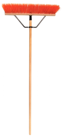 Picture of Cequent Laitner Company 1435AJ 24 in. Stiff Poly Push Broom With 60 in. Wood Handle