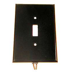 Brown Single Gang Single Toggle Wallplate