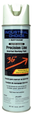 Rustoleum 203039 16 Oz White Industrial Choice Precision Line Inverted Marking