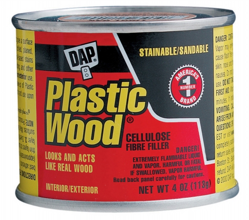 Solvent Wood Filler, Can, Natural, Plastic Wood