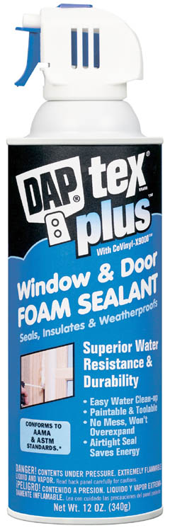 Picture of Dap 18836 12 Oz White Tex Plus Window & Door Foam Sealant
