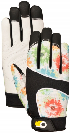 Medium Womens Floral Performance Gloves