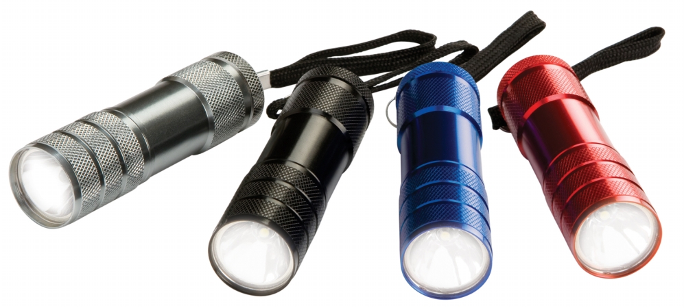 Corp - Electrical<li>W2451<li> Corp - Electrical W2451 Aluminum LED Flashlight Assorted Colors - Case of 16