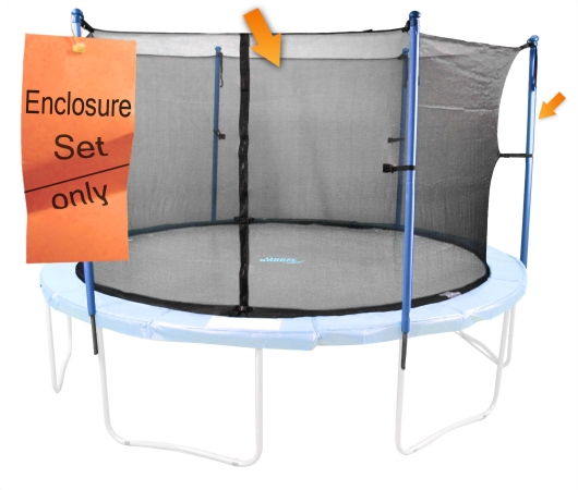 Upper Bounce Upper Bounce 4 Pole Trampoline Enclosure Set to fit 10 FT. Trampoline Frames with set of 2 or 4 W-Shaped Legs - Trampoline Not Included