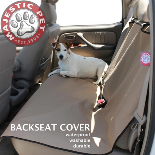 Picture of Majestic Pet Products 788995000105 Tan Universal Waterproof Back Seat Cover