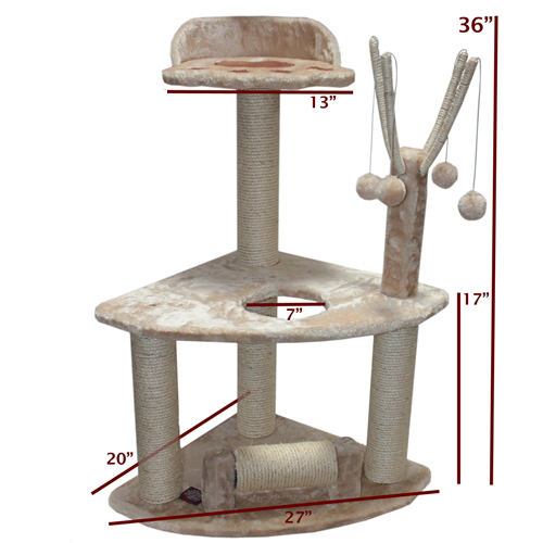 Picture of Majestic Pet Products 788995780540 36 in. Casita Cat Tree - Fur