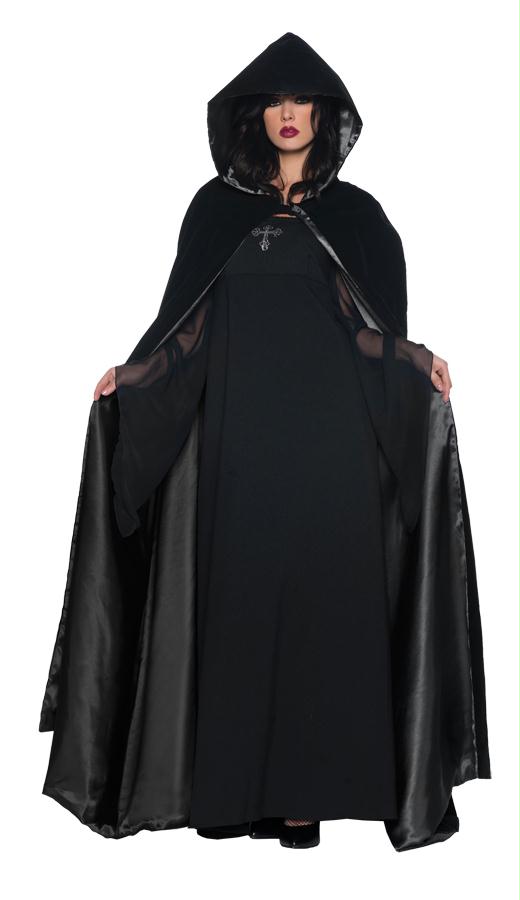 Picture of Costumes For All Occasions UR29244 Cape Dlx Blk Blk 63 In