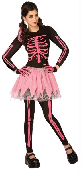 Picture of Costumes For All Occasions LF5433XS Pink Punk Skeleton Adult Xsm