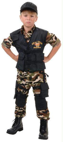 Picture of Costumes For All Occasions UR26063MD Seal Team Child Medium 6-8