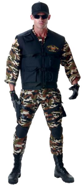 Picture of Costumes For All Occasions UR29379XXL Seal Team Deluxe Adult Xxl
