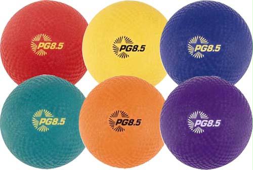 Olympia Sports BA250P 8.5 in. Playground Balls - Set of Six